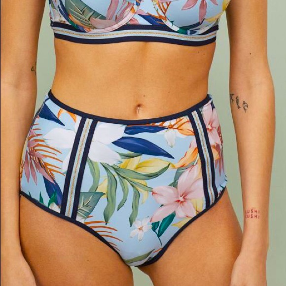 H&M Other - Blue Floral Bikini Bottoms